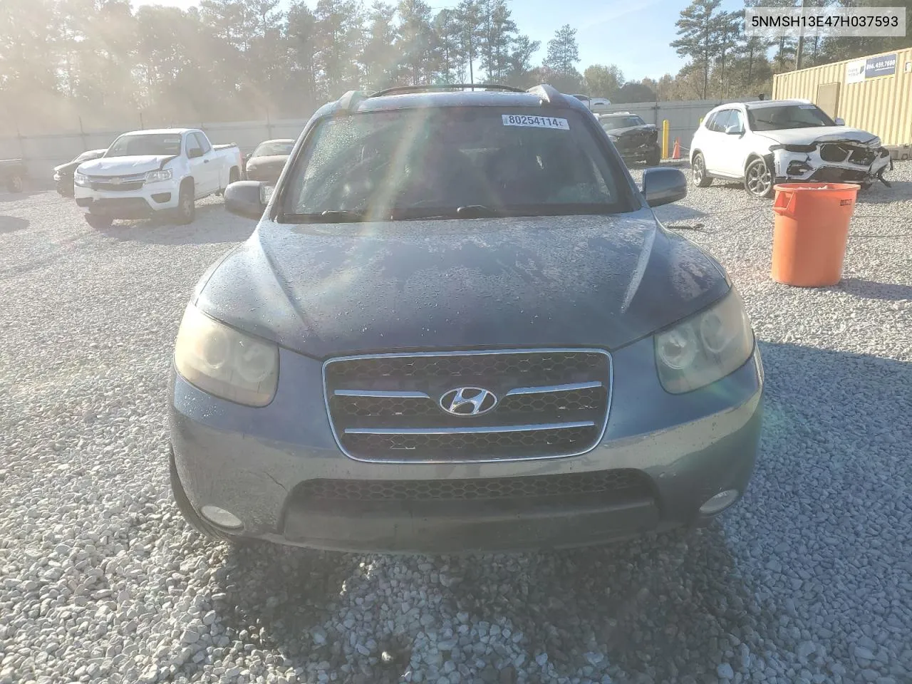 2007 Hyundai Santa Fe Se VIN: 5NMSH13E47H037593 Lot: 80254114