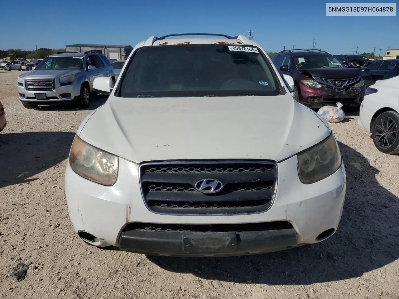 2007 Hyundai Santa Fe Gls VIN: 5NMSG13D97H064878 Lot: 80978164