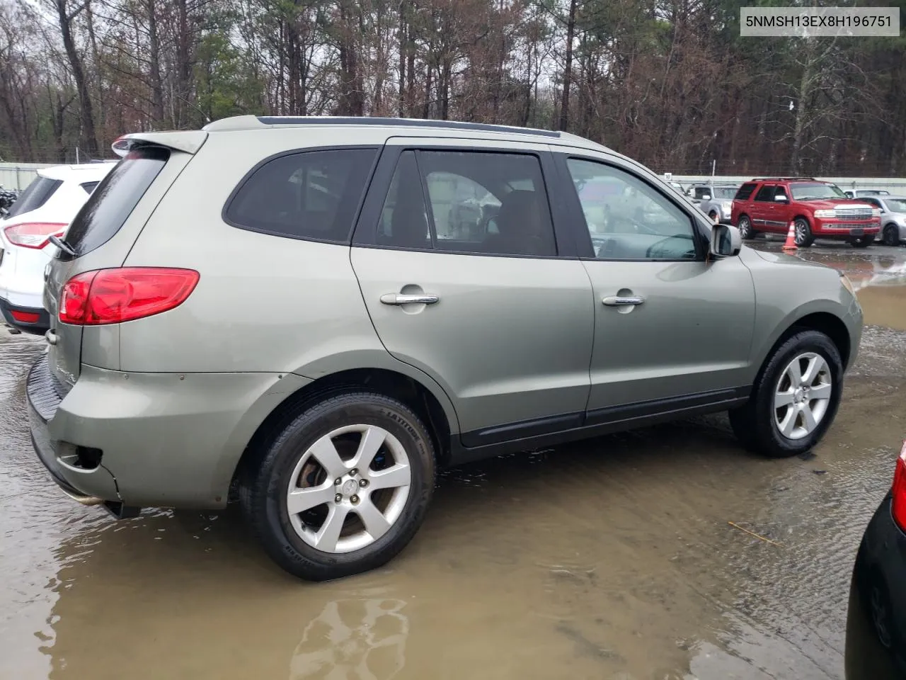 2008 Hyundai Santa Fe Se VIN: 5NMSH13EX8H196751 Lot: 39376934