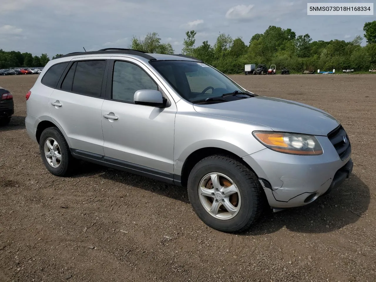 2008 Hyundai Santa Fe Gls VIN: 5NMSG73D18H168334 Lot: 54840974