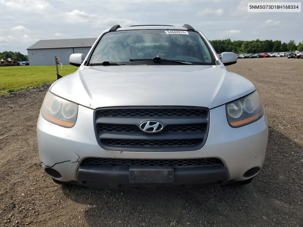 5NMSG73D18H168334 2008 Hyundai Santa Fe Gls