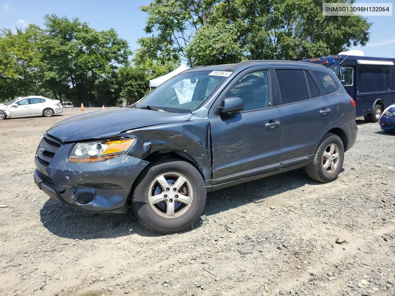 2008 Hyundai Santa Fe Gls VIN: 5NMSG13D98H132064 Lot: 59939634