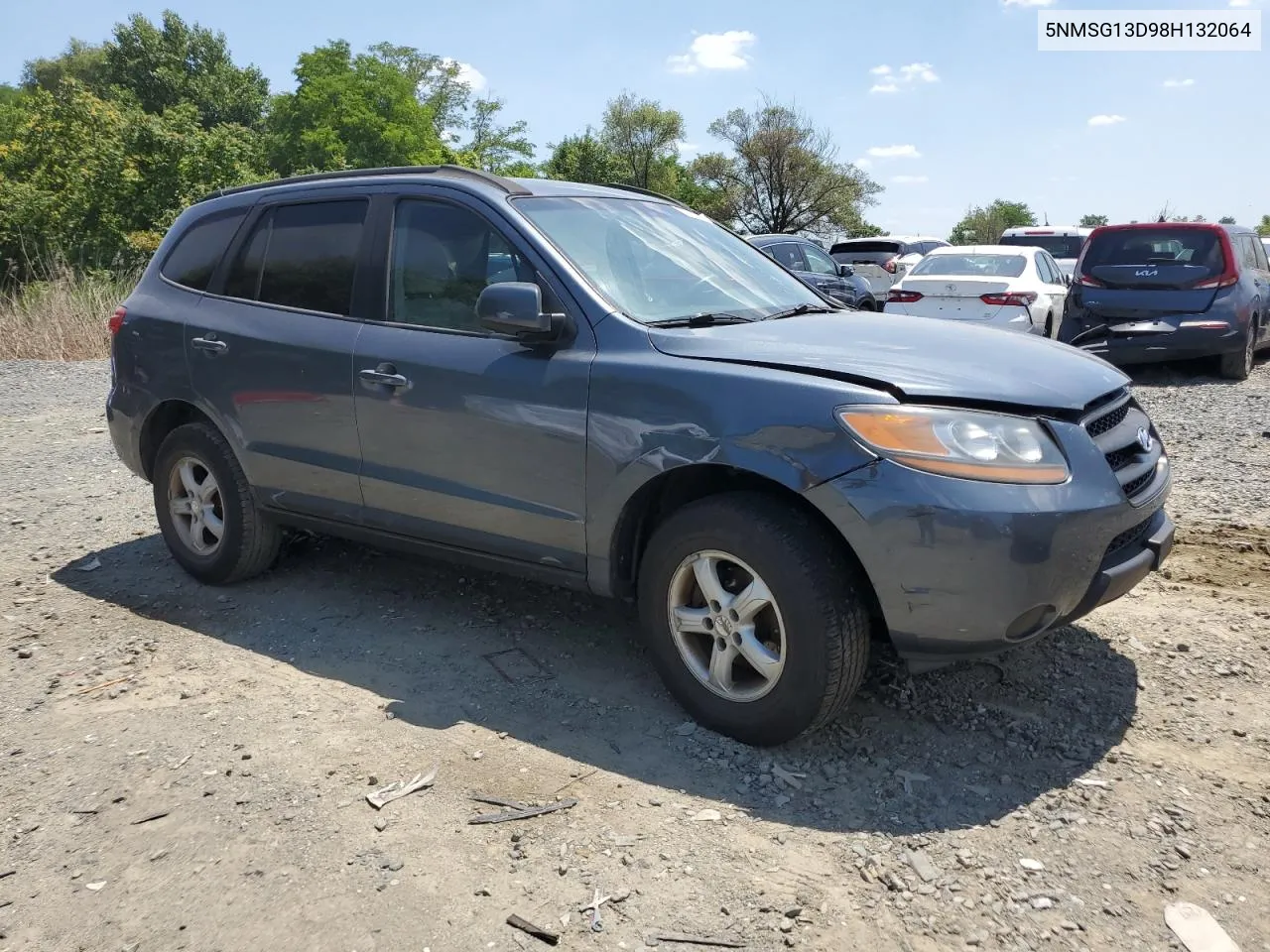 2008 Hyundai Santa Fe Gls VIN: 5NMSG13D98H132064 Lot: 59939634