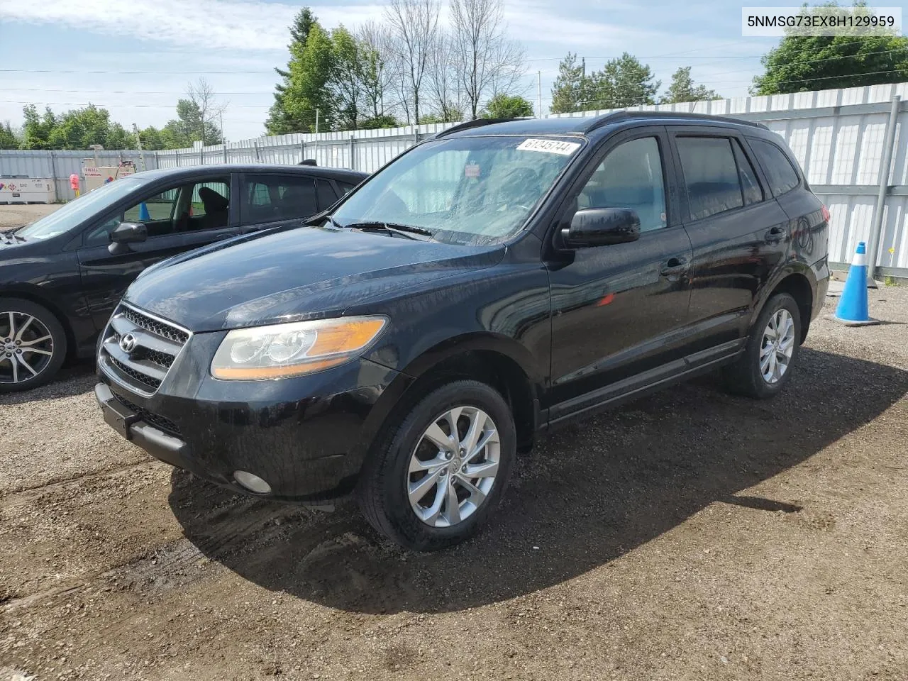 5NMSG73EX8H129959 2008 Hyundai Santa Fe Gl