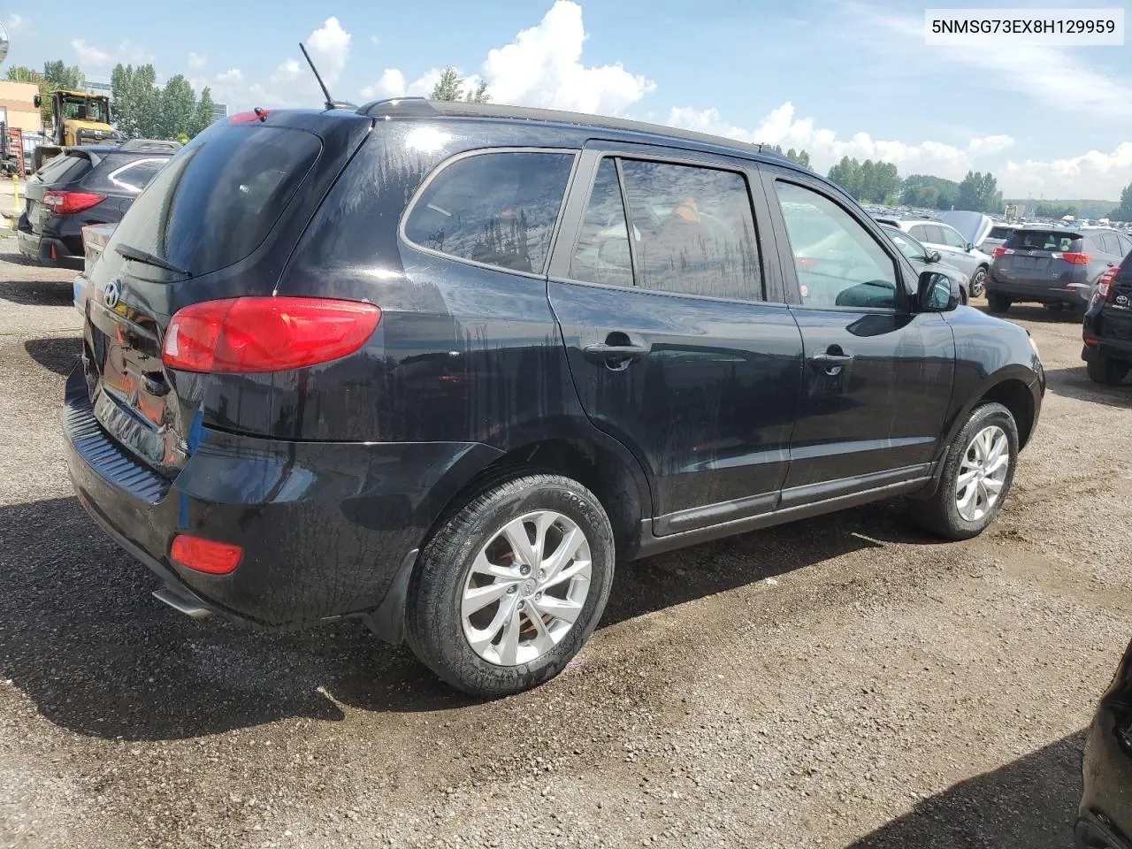 5NMSG73EX8H129959 2008 Hyundai Santa Fe Gl