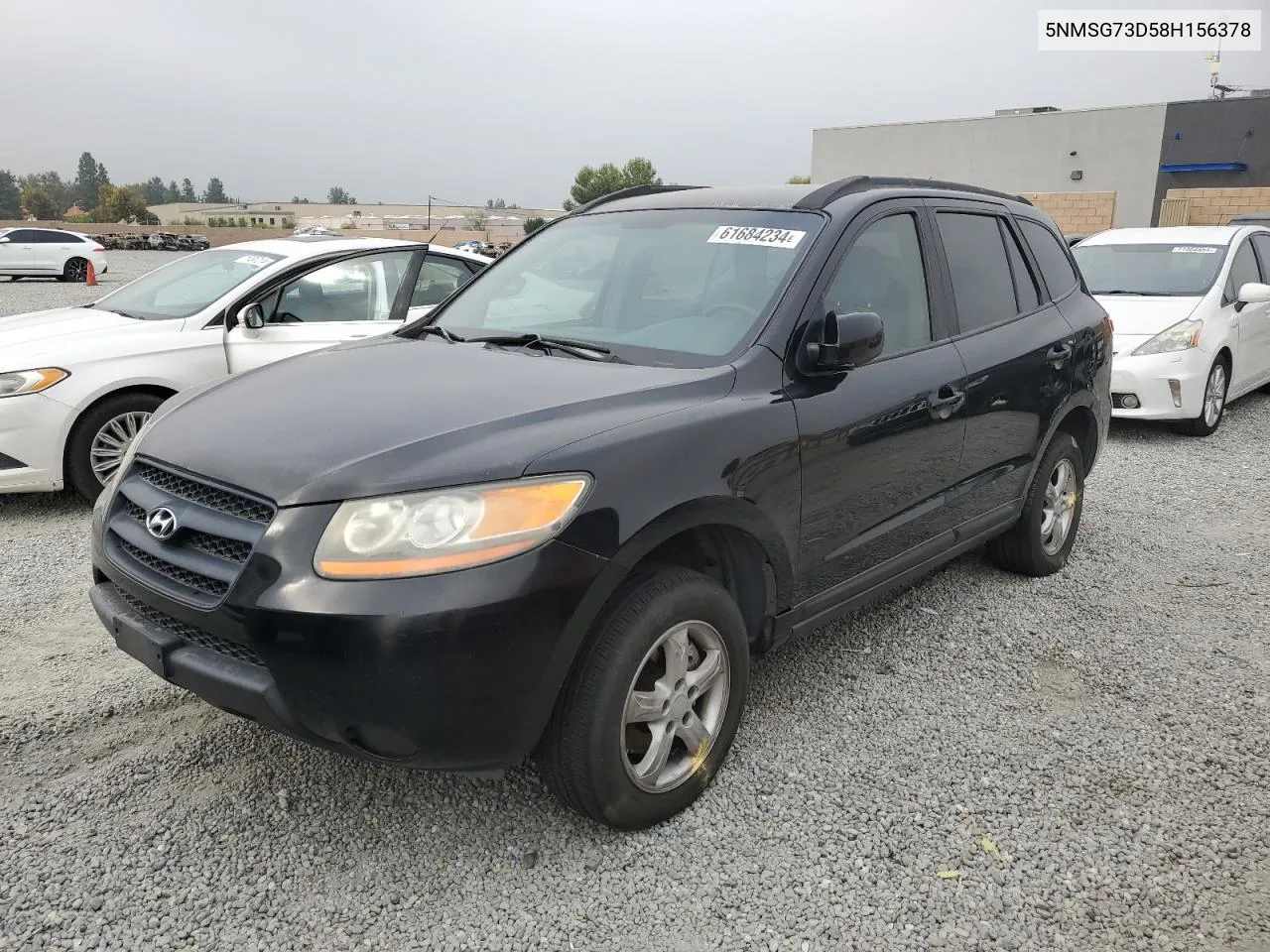 2008 Hyundai Santa Fe Gls VIN: 5NMSG73D58H156378 Lot: 61684234