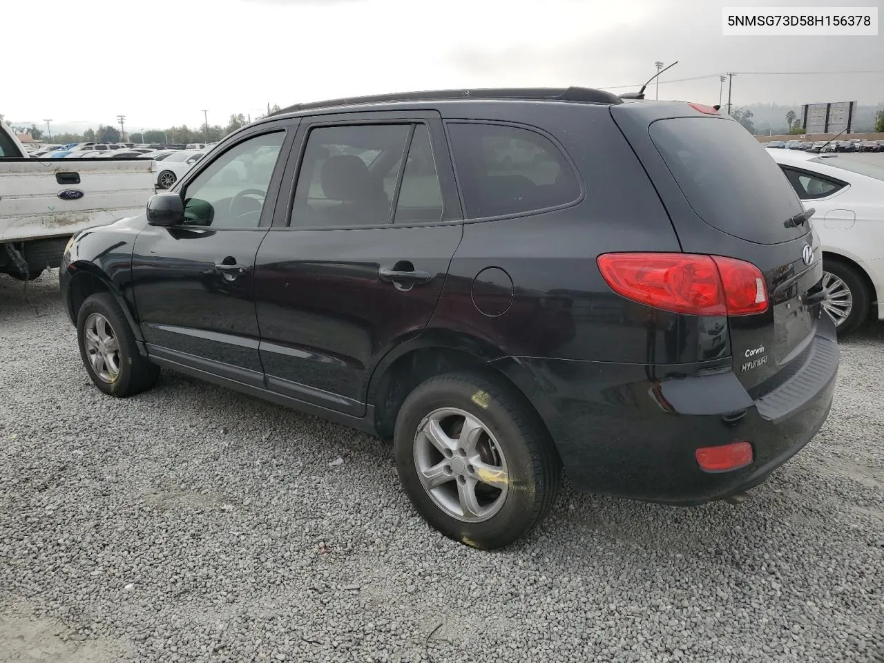 2008 Hyundai Santa Fe Gls VIN: 5NMSG73D58H156378 Lot: 61684234