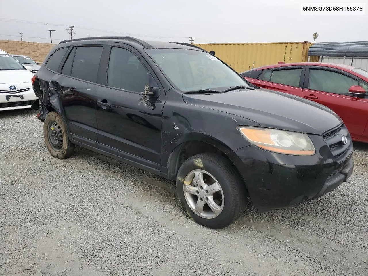 2008 Hyundai Santa Fe Gls VIN: 5NMSG73D58H156378 Lot: 61684234