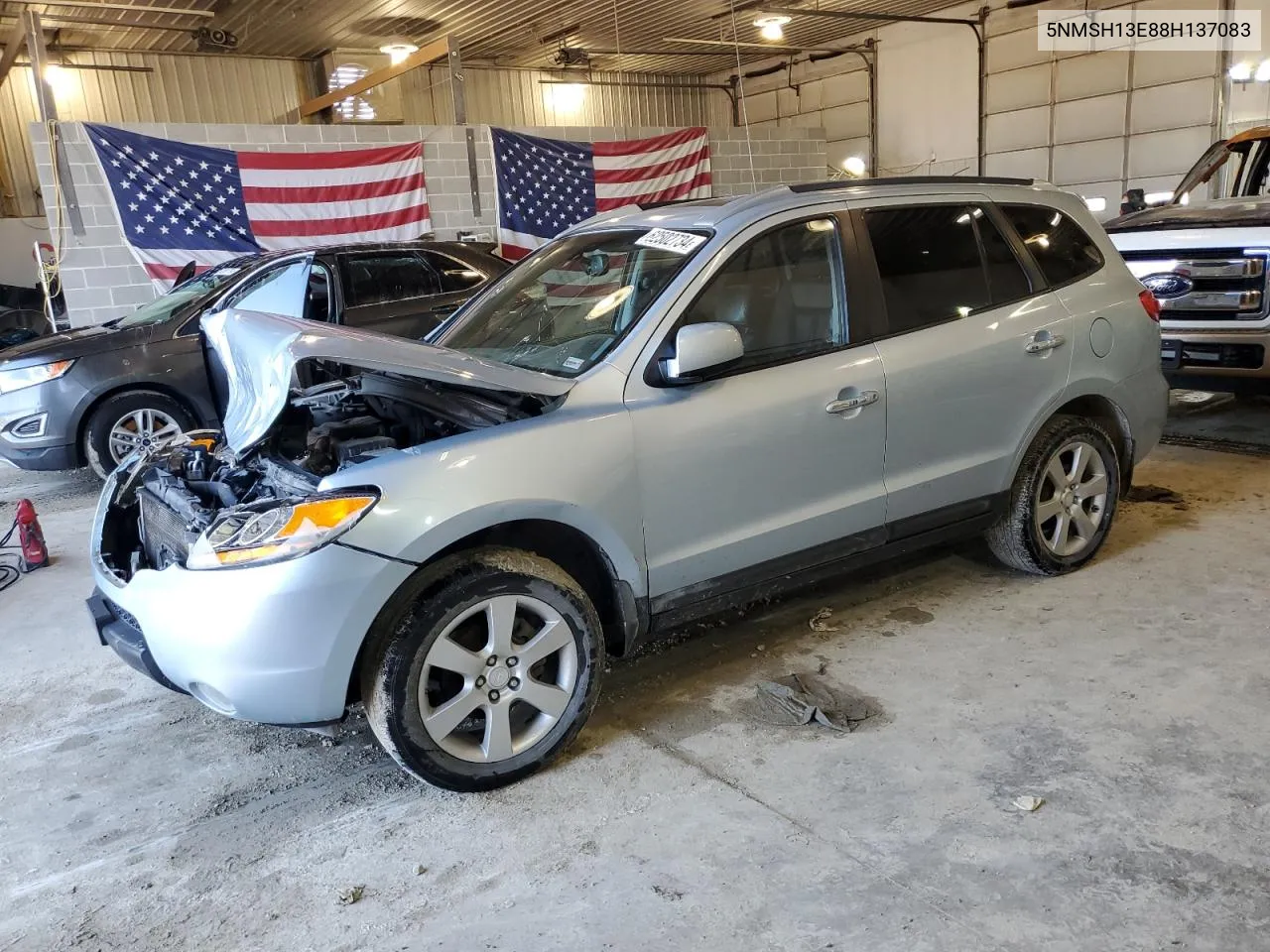 2008 Hyundai Santa Fe Se VIN: 5NMSH13E88H137083 Lot: 62502734