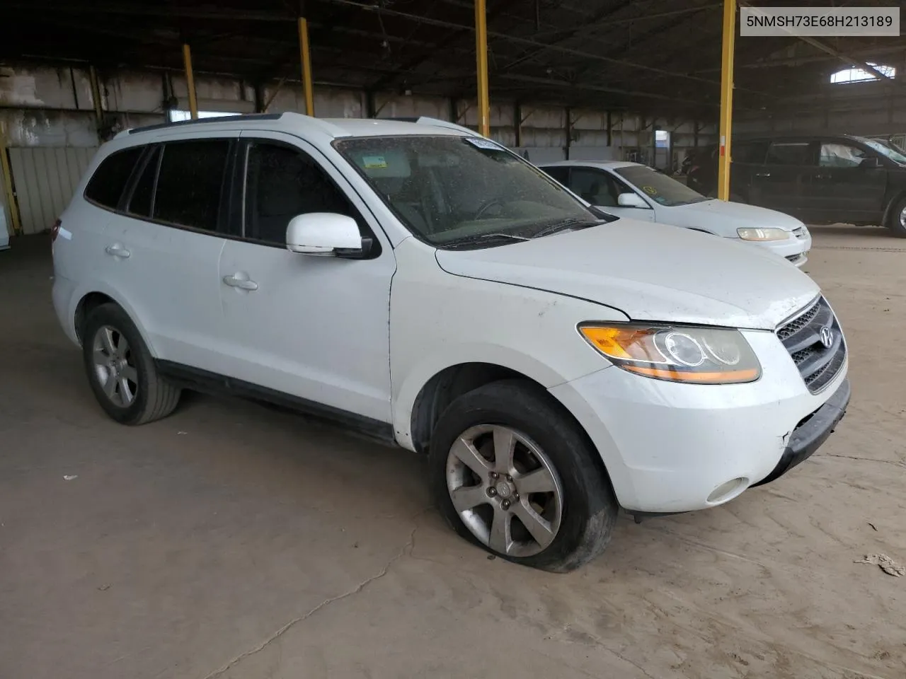 5NMSH73E68H213189 2008 Hyundai Santa Fe Se