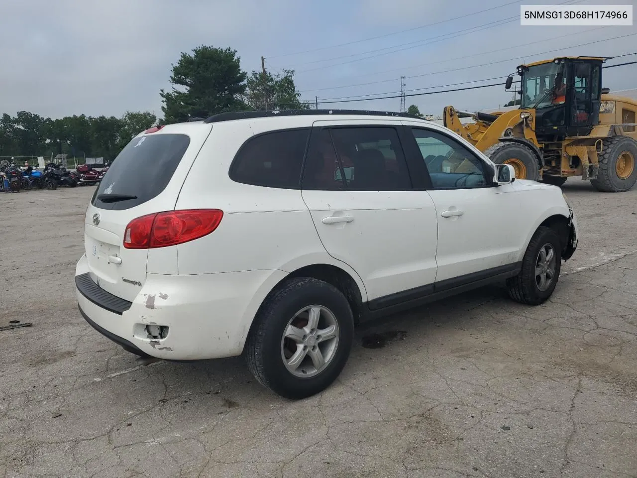 2008 Hyundai Santa Fe Gls VIN: 5NMSG13D68H174966 Lot: 66612044