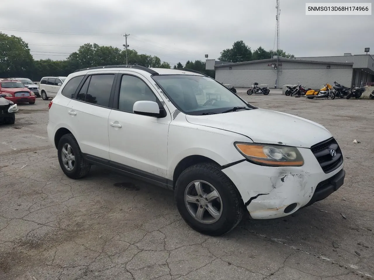 2008 Hyundai Santa Fe Gls VIN: 5NMSG13D68H174966 Lot: 66612044