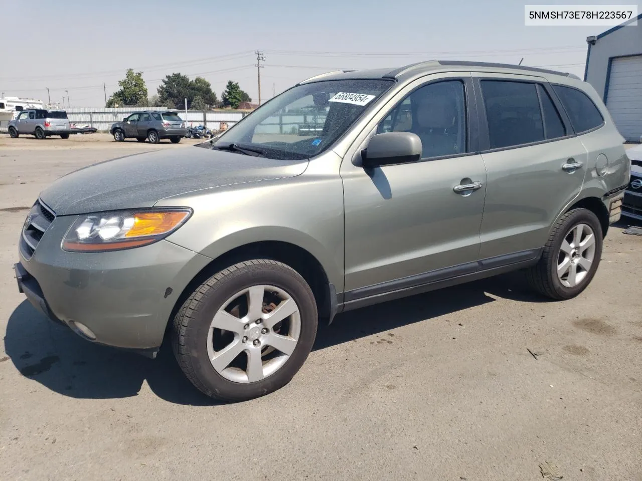 2008 Hyundai Santa Fe Se VIN: 5NMSH73E78H223567 Lot: 66804954