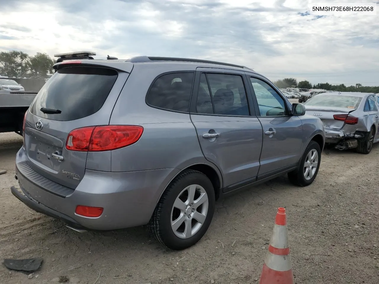 2008 Hyundai Santa Fe Se VIN: 5NMSH73E68H222068 Lot: 68343184