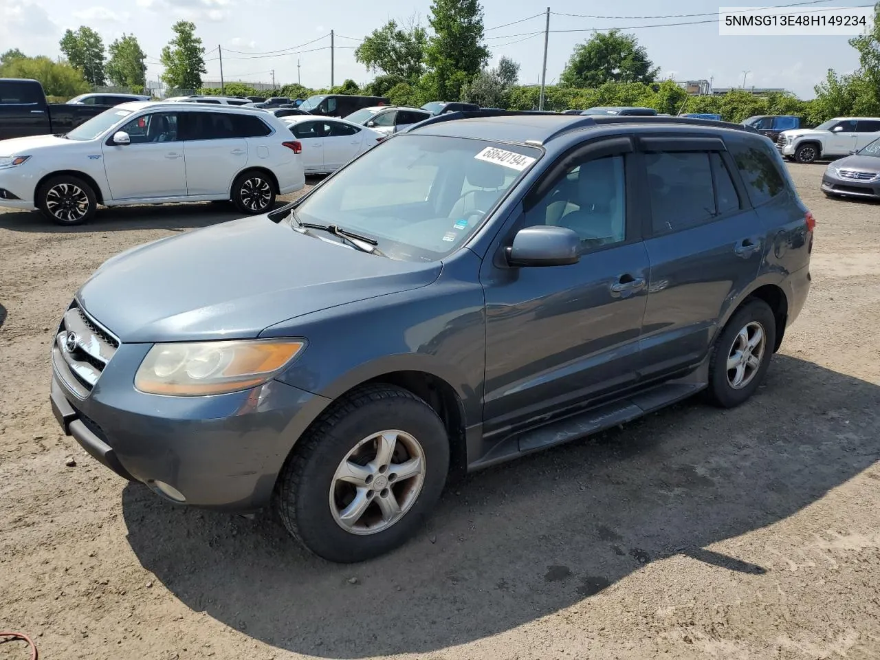 2008 Hyundai Santa Fe Gl VIN: 5NMSG13E48H149234 Lot: 68640194