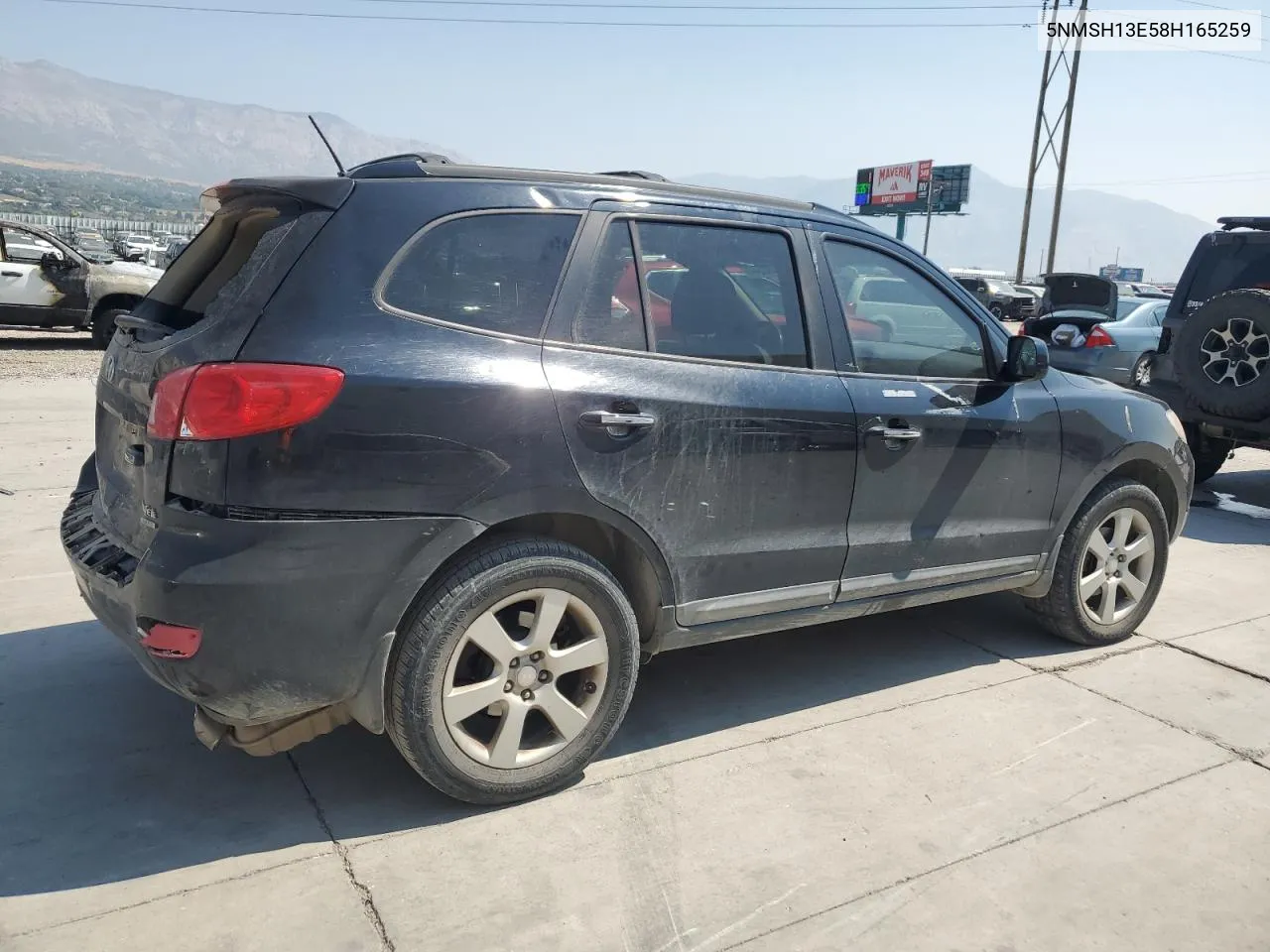 2008 Hyundai Santa Fe Se VIN: 5NMSH13E58H165259 Lot: 69480544