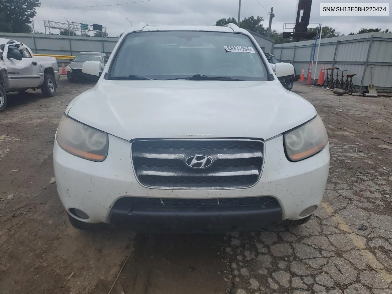 5NMSH13E08H220474 2008 Hyundai Santa Fe Se