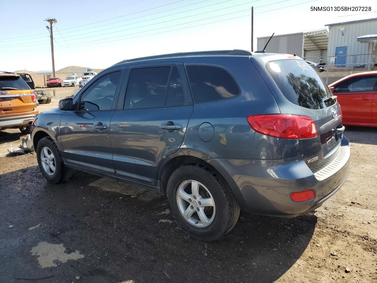 2008 Hyundai Santa Fe Gls VIN: 5NMSG13D58H207228 Lot: 70058774