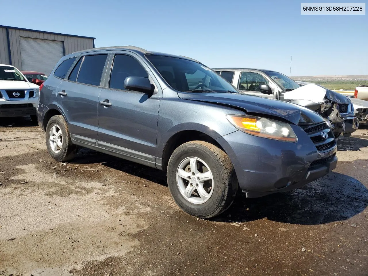 2008 Hyundai Santa Fe Gls VIN: 5NMSG13D58H207228 Lot: 70058774