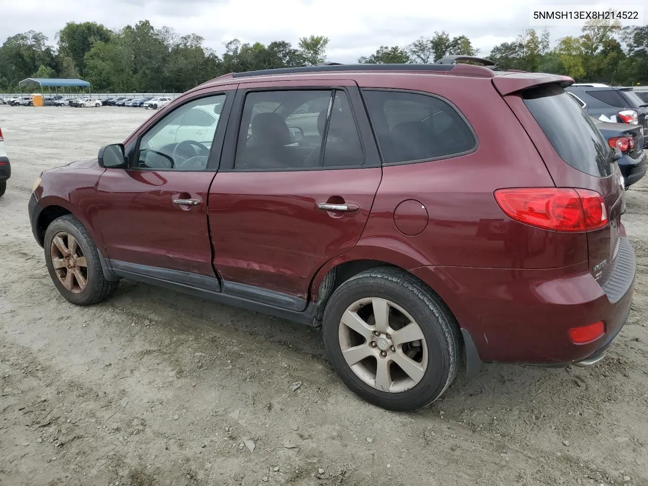 2008 Hyundai Santa Fe Se VIN: 5NMSH13EX8H214522 Lot: 70185564