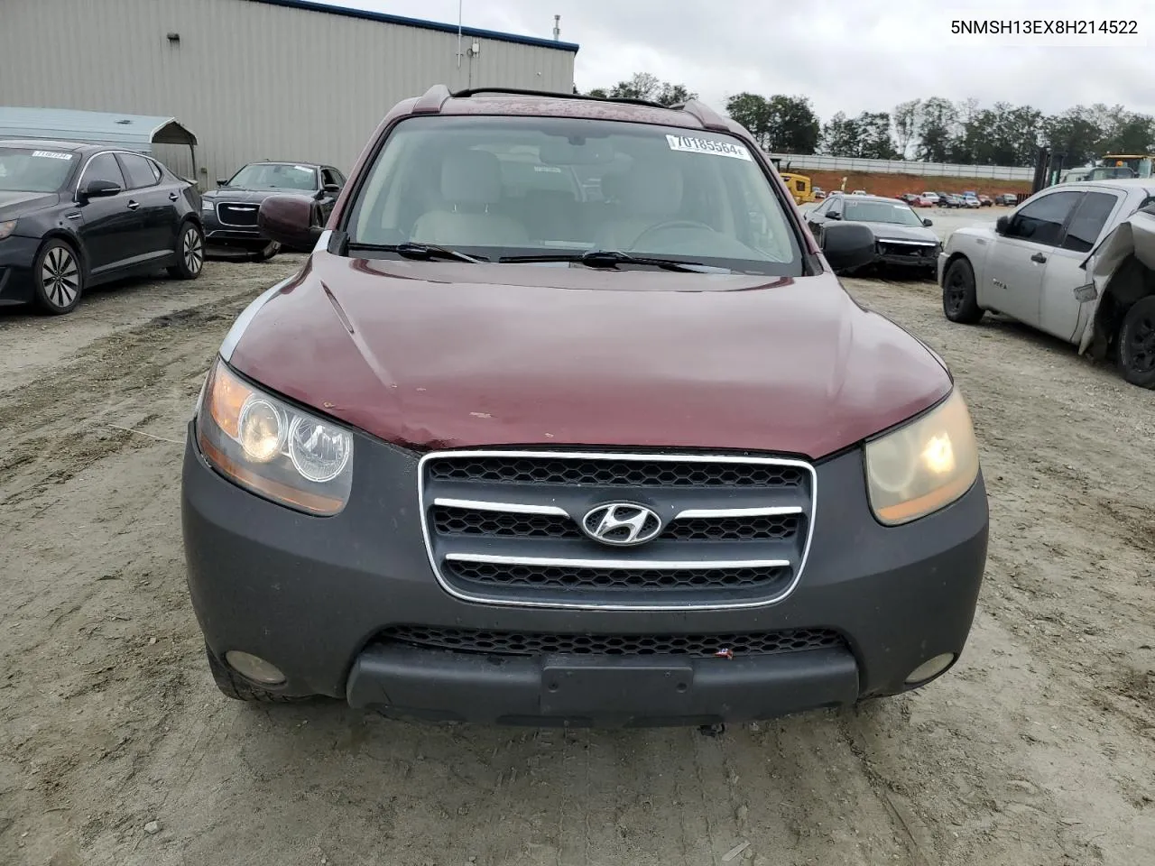 2008 Hyundai Santa Fe Se VIN: 5NMSH13EX8H214522 Lot: 70185564