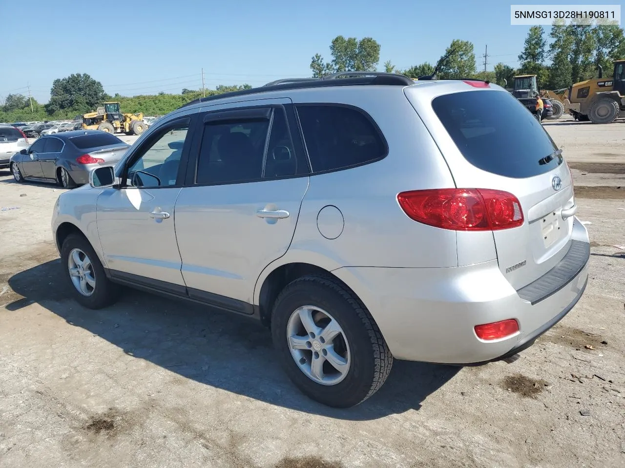 2008 Hyundai Santa Fe Gls VIN: 5NMSG13D28H190811 Lot: 70521884