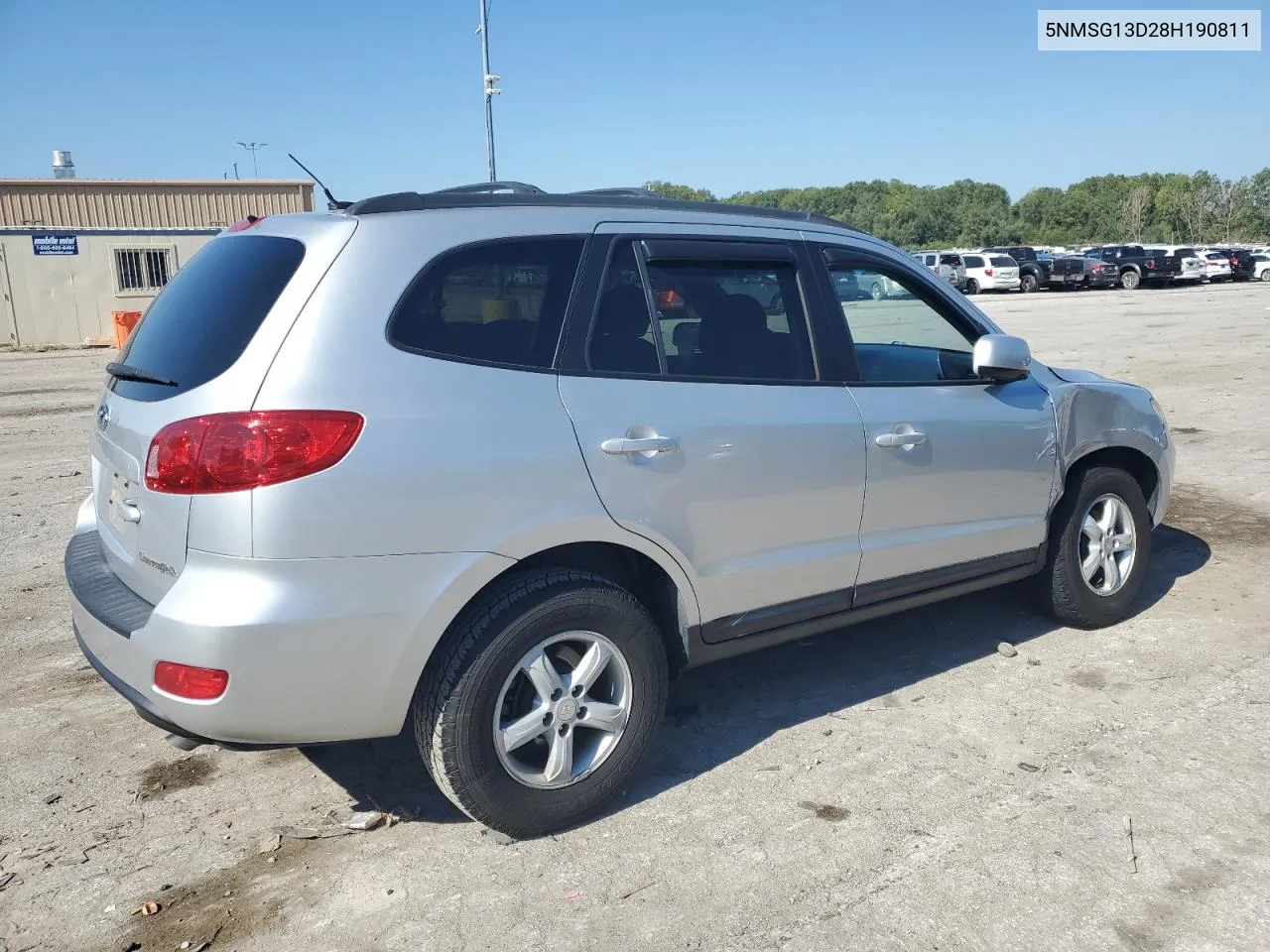 5NMSG13D28H190811 2008 Hyundai Santa Fe Gls