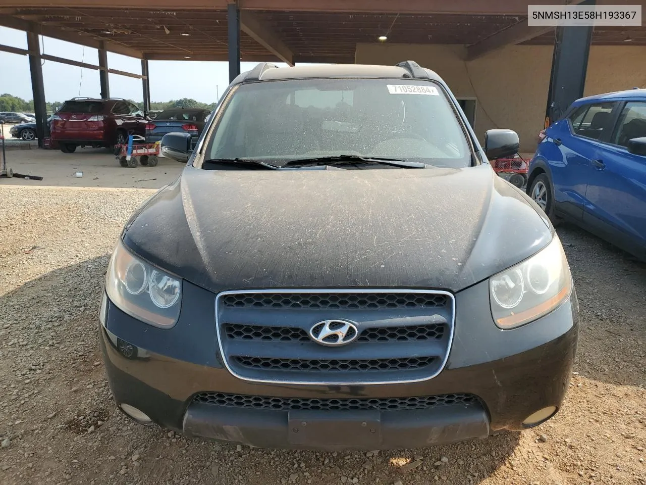 5NMSH13E58H193367 2008 Hyundai Santa Fe Se