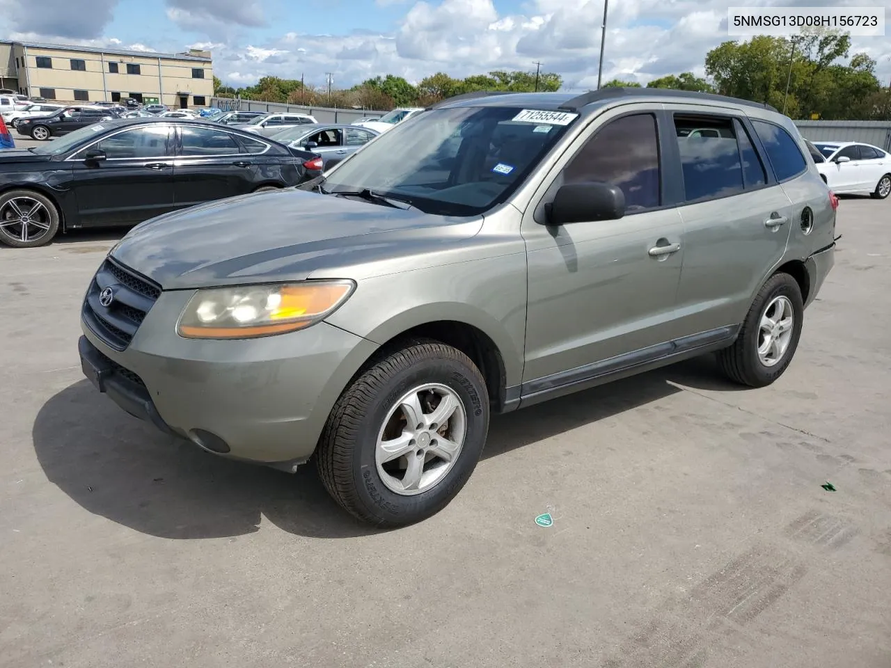 2008 Hyundai Santa Fe Gls VIN: 5NMSG13D08H156723 Lot: 71255544