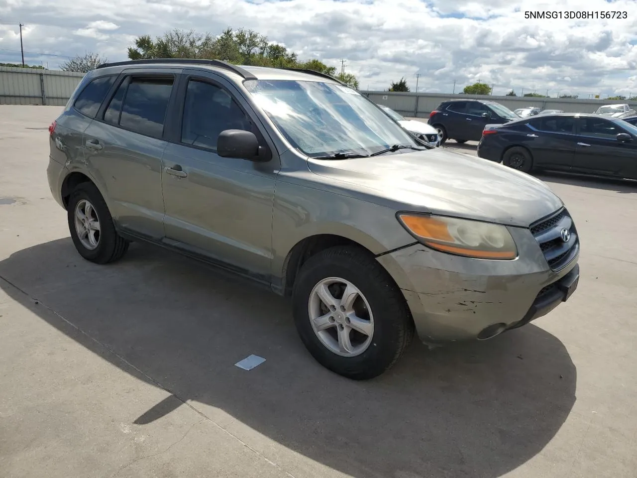 2008 Hyundai Santa Fe Gls VIN: 5NMSG13D08H156723 Lot: 71255544