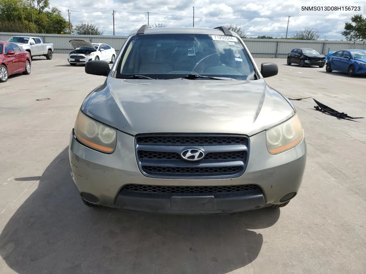 2008 Hyundai Santa Fe Gls VIN: 5NMSG13D08H156723 Lot: 71255544