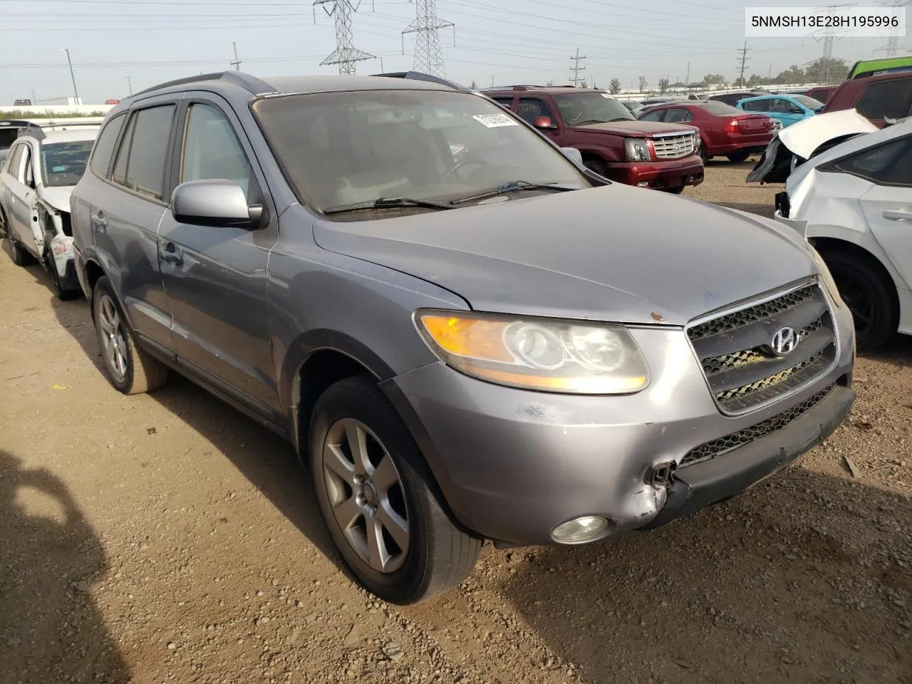 5NMSH13E28H195996 2008 Hyundai Santa Fe Se