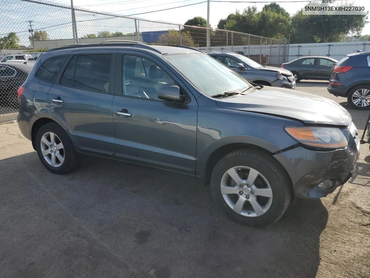 2008 Hyundai Santa Fe Se VIN: 5NMSH13EX8H227030 Lot: 71400004