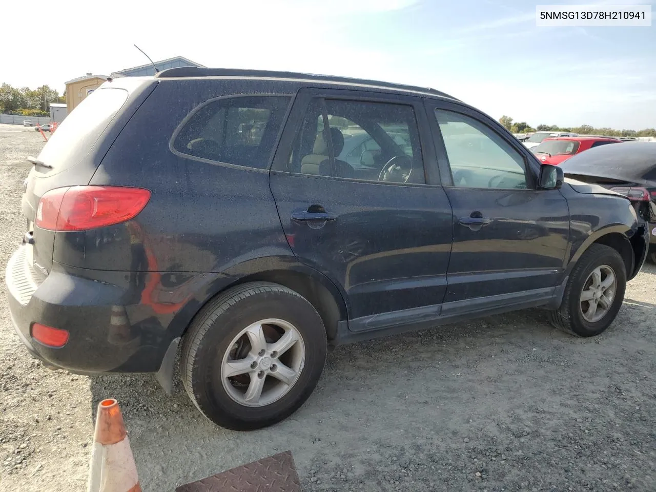 5NMSG13D78H210941 2008 Hyundai Santa Fe Gls