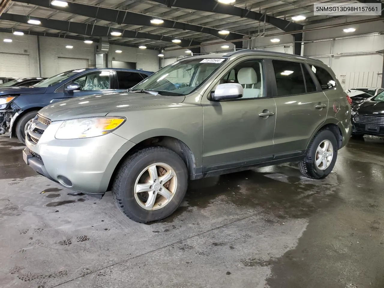 2008 Hyundai Santa Fe Gls VIN: 5NMSG13D98H157661 Lot: 71610544