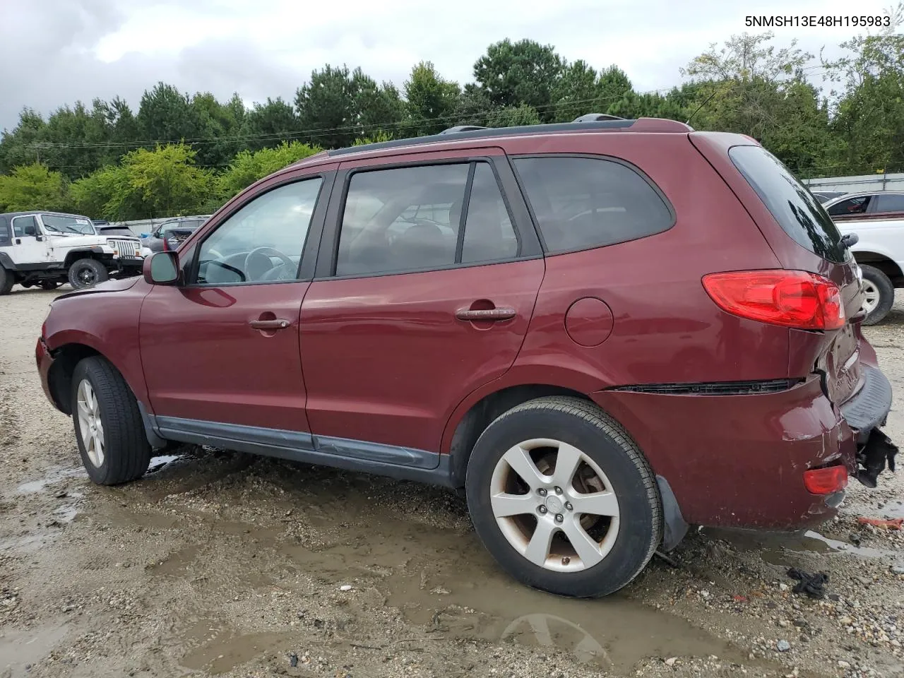 5NMSH13E48H195983 2008 Hyundai Santa Fe Se