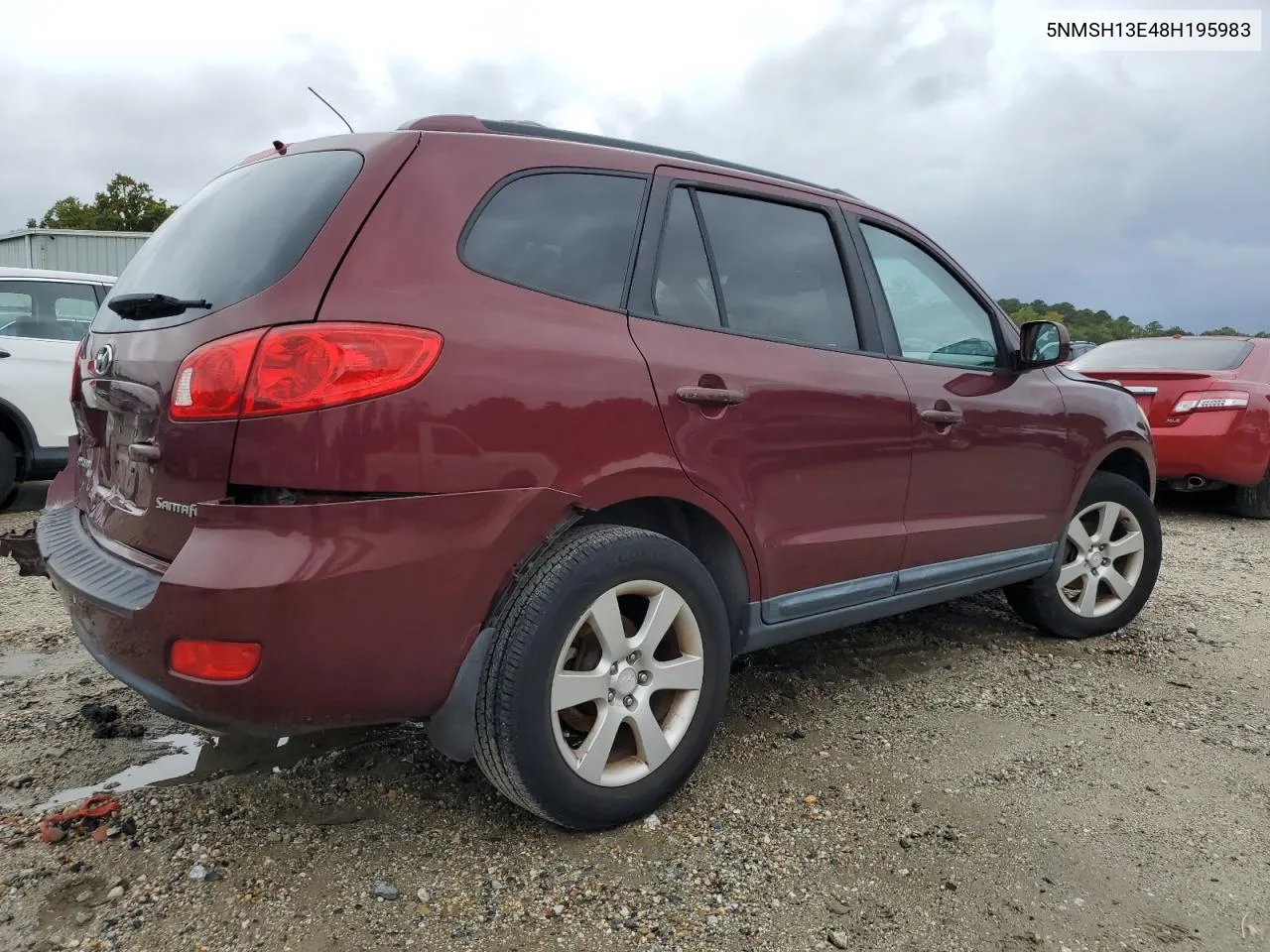 5NMSH13E48H195983 2008 Hyundai Santa Fe Se