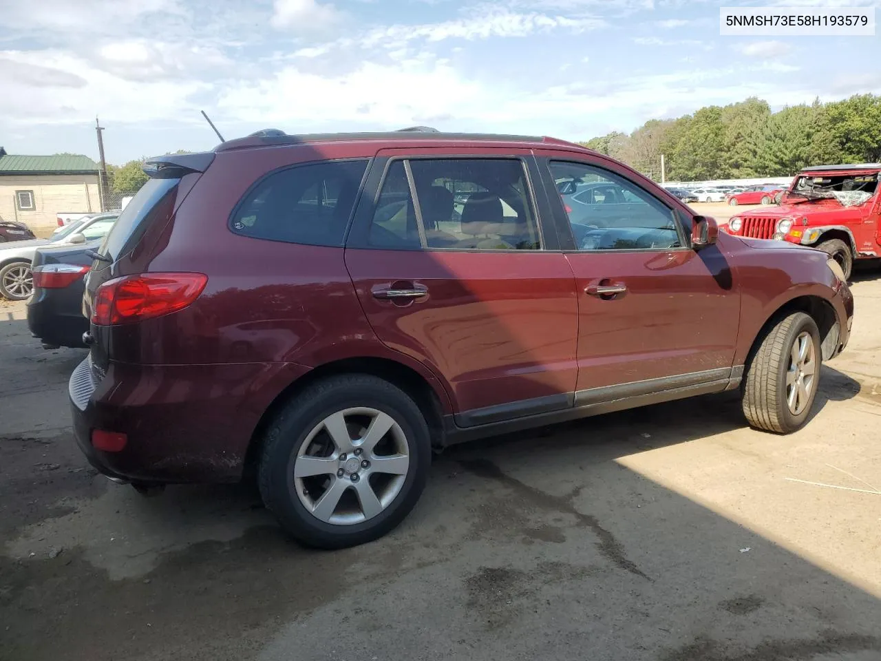 2008 Hyundai Santa Fe Se VIN: 5NMSH73E58H193579 Lot: 72085174