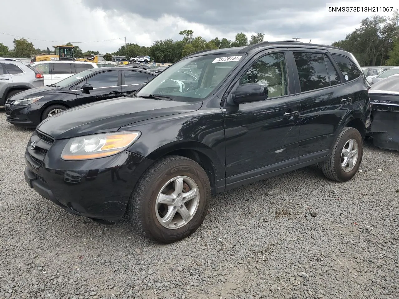 2008 Hyundai Santa Fe Gls VIN: 5NMSG73D18H211067 Lot: 73226704