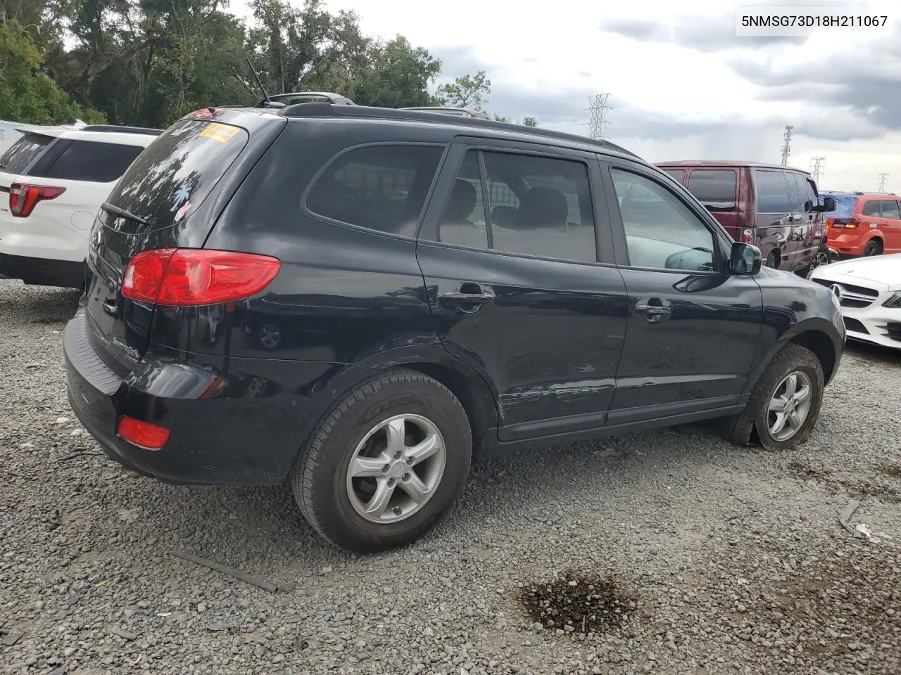 2008 Hyundai Santa Fe Gls VIN: 5NMSG73D18H211067 Lot: 73226704