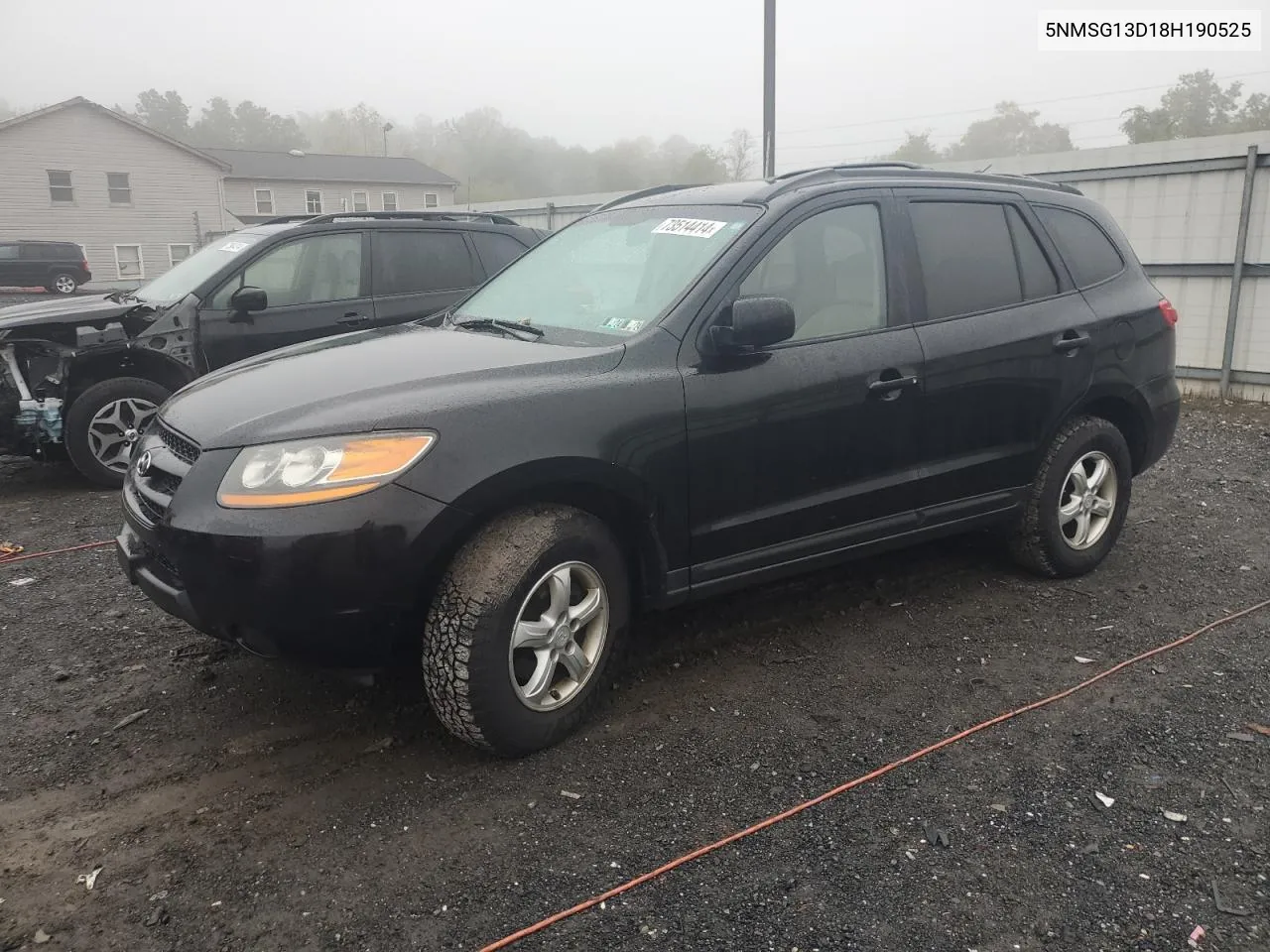 2008 Hyundai Santa Fe Gls VIN: 5NMSG13D18H190525 Lot: 73514414