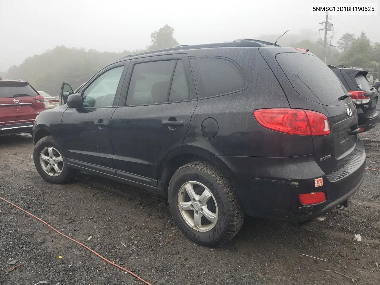 5NMSG13D18H190525 2008 Hyundai Santa Fe Gls