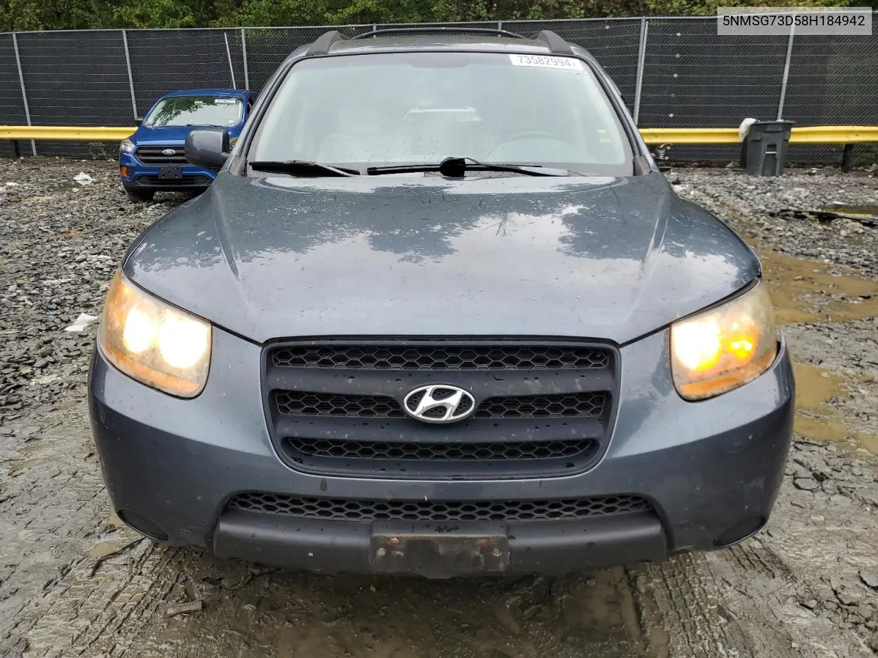 5NMSG73D58H184942 2008 Hyundai Santa Fe Gls