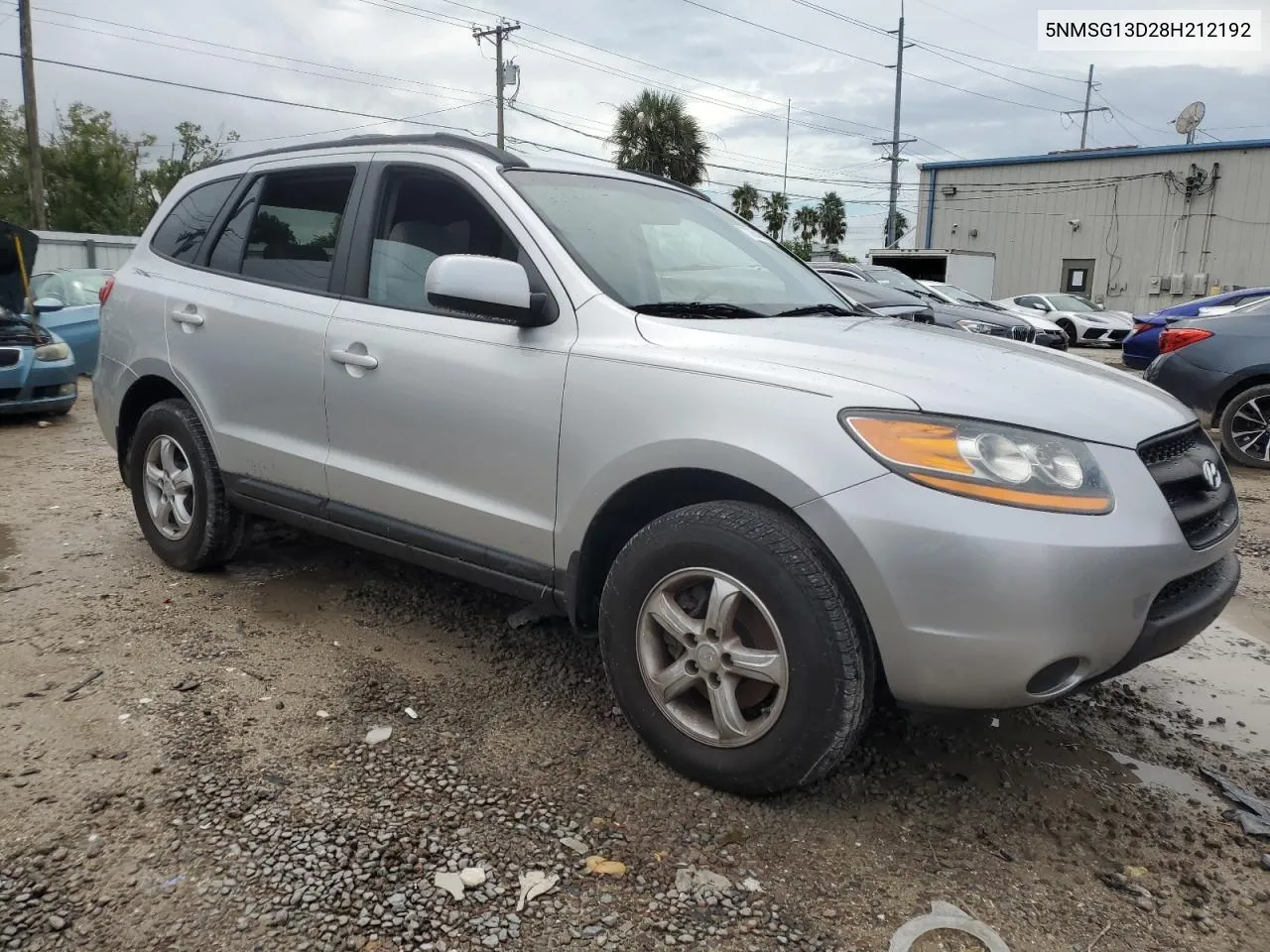 2008 Hyundai Santa Fe Gls VIN: 5NMSG13D28H212192 Lot: 73651934