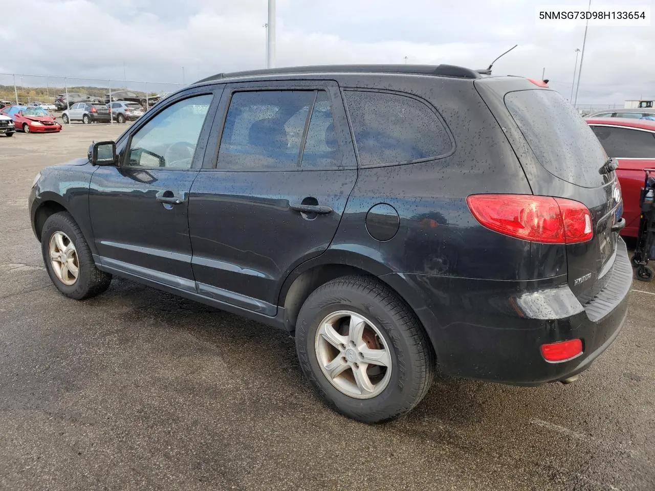 2008 Hyundai Santa Fe Gls VIN: 5NMSG73D98H133654 Lot: 73875314