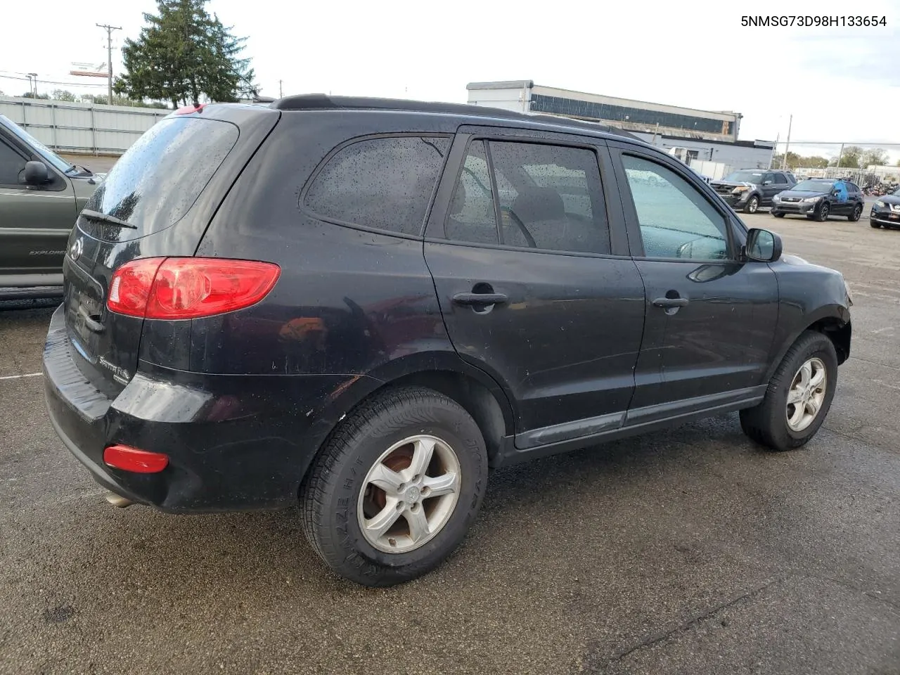 2008 Hyundai Santa Fe Gls VIN: 5NMSG73D98H133654 Lot: 73875314