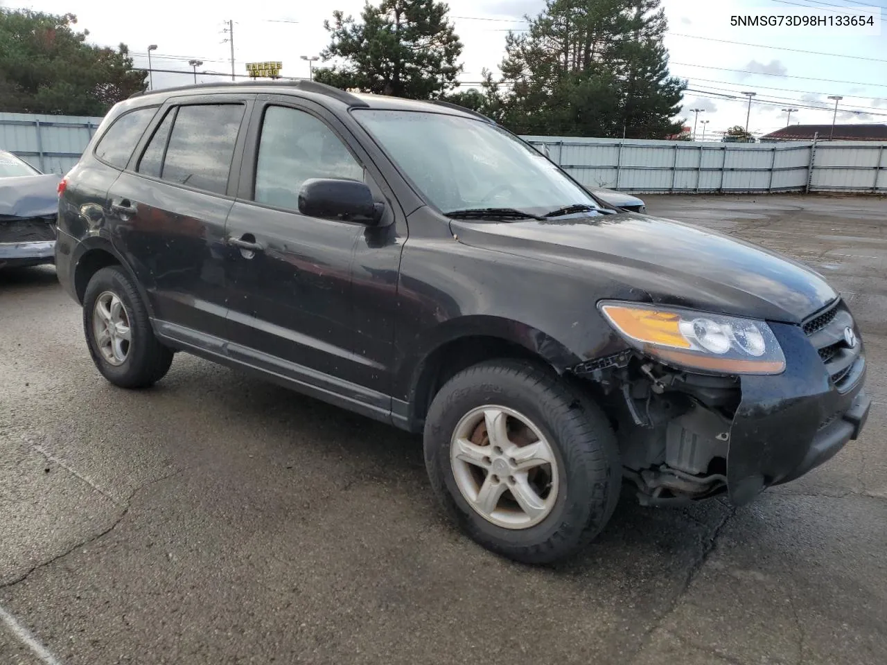 2008 Hyundai Santa Fe Gls VIN: 5NMSG73D98H133654 Lot: 73875314