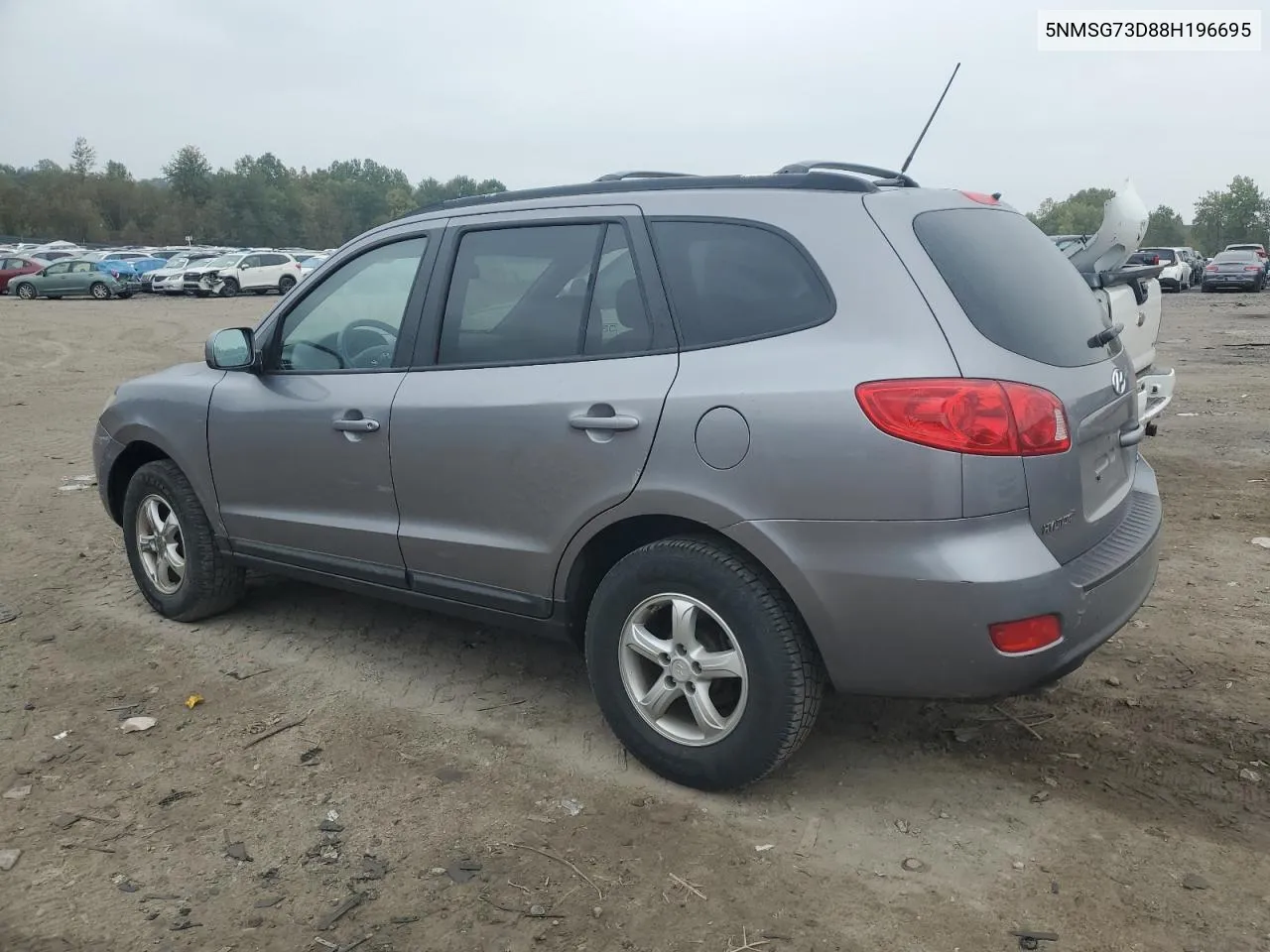 2008 Hyundai Santa Fe Gls VIN: 5NMSG73D88H196695 Lot: 74257564