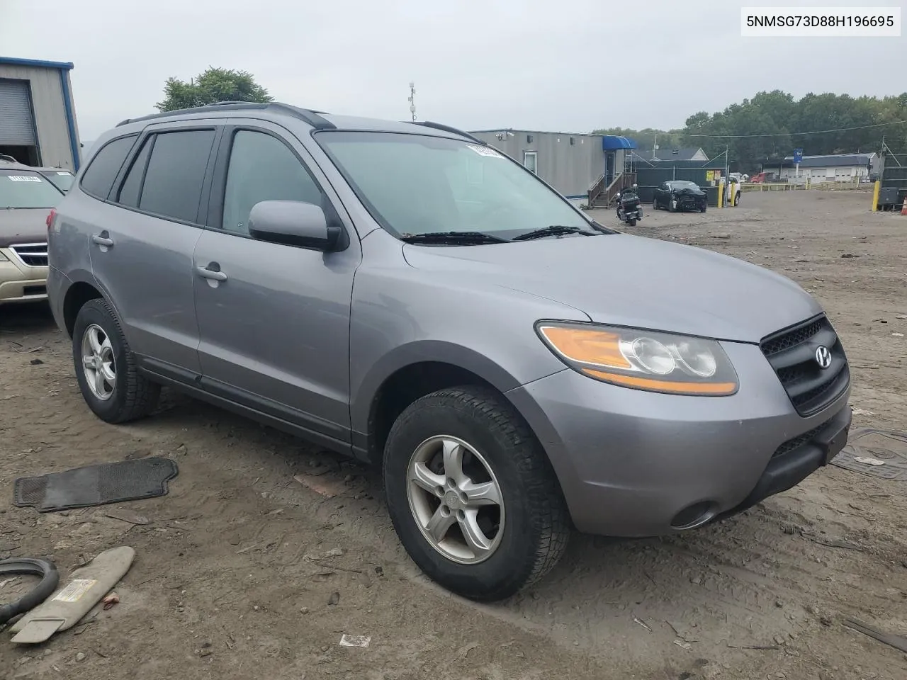 2008 Hyundai Santa Fe Gls VIN: 5NMSG73D88H196695 Lot: 74257564