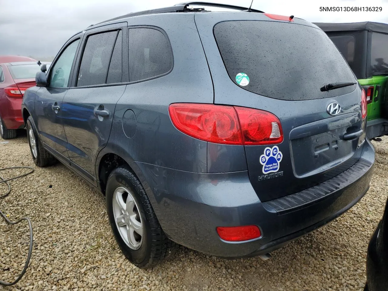 2008 Hyundai Santa Fe Gls VIN: 5NMSG13D68H136329 Lot: 74489744